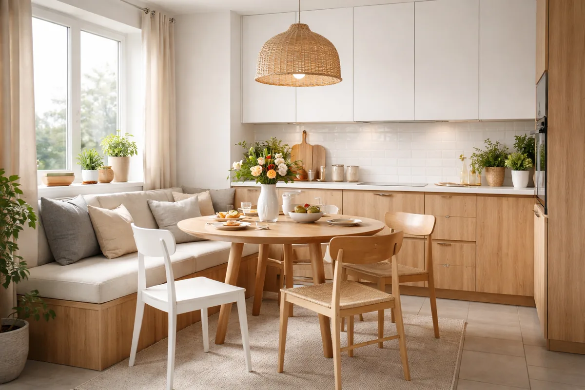 Comment aménager un coin repas dans une cuisine de 15 m²