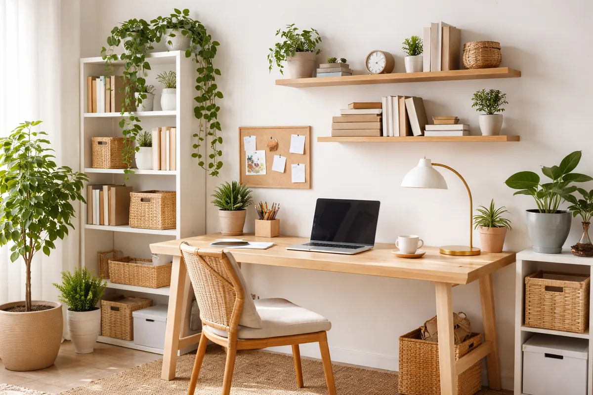 Comment décorer et ranger efficacement son espace de travail à domicile